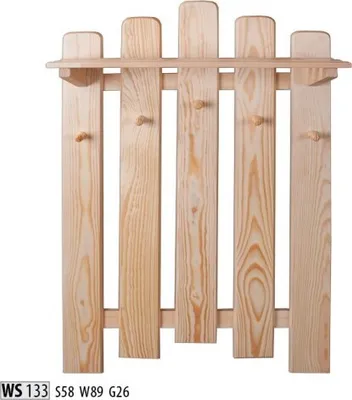 Obrázok produktu pre Vešiak na kabáty Nástenný vešiak s 5 háčikmi, nástenný panel Vešiak na kabáty do predsiene Vešiak na kabáty panel