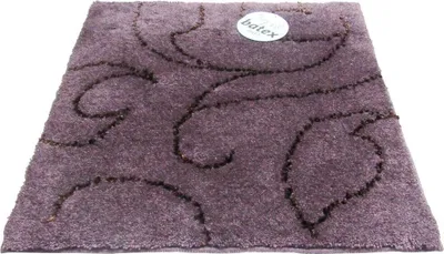 Produktbild von Batex WC Vorleger Toilettenvorleger Badematte Bad Teppich 60x60cm Lucca Aubergine