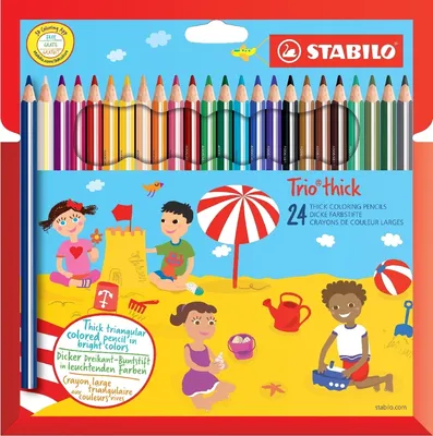 Produktbild von Stabilo - farbiger Bleistift 203 Trio Dicke 24st Assorti | Blasen Sie ein 24 -Stück | 6 Stück