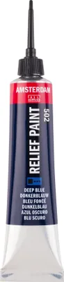 Immagine prodotto di Tubo di vernice a rilievo Amsterdam 20 ml blu scuro 502