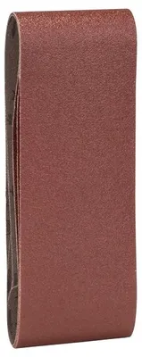 Produktbild von Schleifband-Set für Bandschleifer, rote Qualität K=80, 75 x 457 mm, 3-tlg.