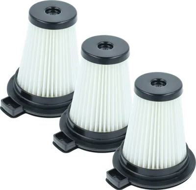 Produktbild von vhbw 3 Faltenfilter kompatibel mit Grundig GMS3890, VCP 7230, GMS3900, VCP 4230, VCP 6230 Nass- & Trockensauger - Patronenfilter Schwarz Weiß