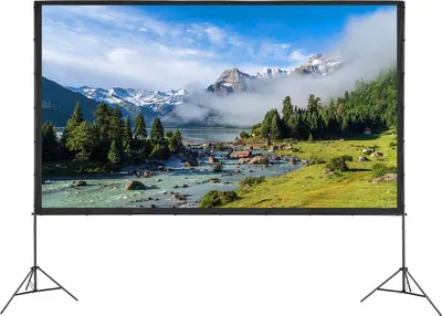 Zdjęcie produktu dla Ekran projekcyjny z statywem 150 cali 16:9 4K plener kino domowe