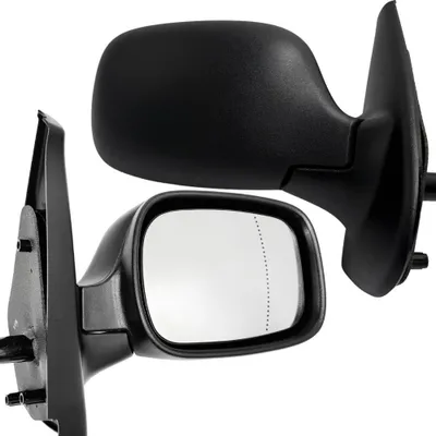 Immagine prodotto di Specchietto retrovisore destro BILMAX di ricambio per Renault Kangoo 2003-2007, regolabile manualmente, ripiegabile manualmente, nero, non riscaldato (lato passeggero)