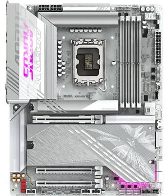 Zdjęcie produktu dla GIGABYTE Z890 AORUS ELITE X ICE, Intel, LGA 1851 (Socket V1), Intel Core Ultra (Series 2), LGA 1851, 256 GB, DDR5-SDRAM