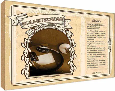 Produktbild von vianmo Holzschild 20x30 cm Dolmetscherin Beruf Arbeit