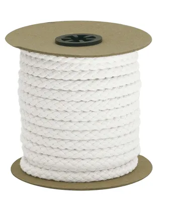 10m Kordel 7-9 mm geflochten Schnur Seil, weiß