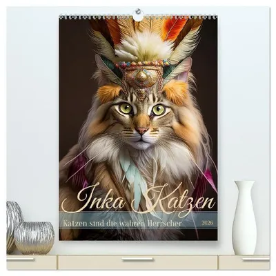 Produktbild von Inka Katzen - Katzen sind die wahren Herrscher (hochwertiger Premium Wandkalender 2026 DIN A2 hoch), Kunstdruck in Hochglanz