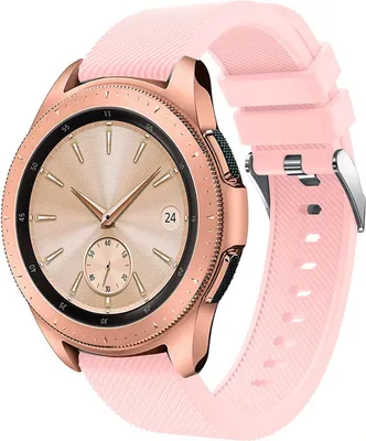 Produktbild von Strap-it Samsung Galaxy Watch 42mm Armband Silikon (Hellrosa)