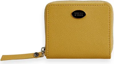 Immagine prodotto di SCOTCH & SODA Pelle porta carte di credito Leather Bill Fold Zip Wallet Sunset Yellow giallo