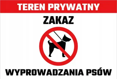 Obrázek produktu pro Značka Zákaz vstupu se psy 20x30cm PVC T050