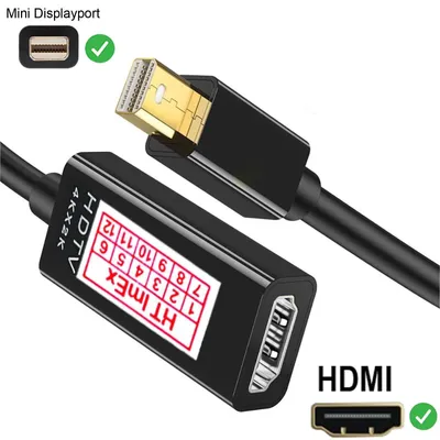Produktbild von Adapter-Kabel Mini Displayport auf HDMI für Microsoft Surface Pro / 2 / 3 / 4