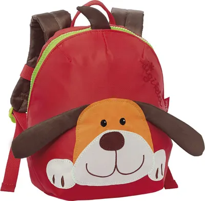 Produktbild von sigikid Rucksack Hund in rot/bunt, Maße: 24x22x10 cm; 24219