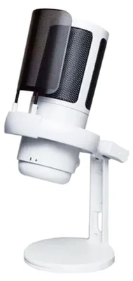 Produktbild von INF USB Kondensator-Mikrofon mit RGB, ABS, 15cm x 11cm x 8cm für Streaming Weiß
