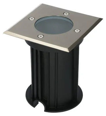 Produktbild von hoftronic LED Bodeneinbaustrahler quadratisch GU10 Edelstahl IP67 dimmbar