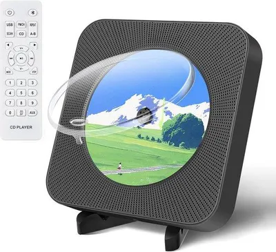 Image de Lecteur CD Bluetooth portable avec haut-parleurs hi-fi et radio FM : il suffit de le brancher