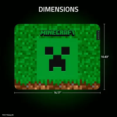 Image de Tapis de souris Razer RZ02-03333800-R3M1 Gigantus V2 (M) Édition Minecraft