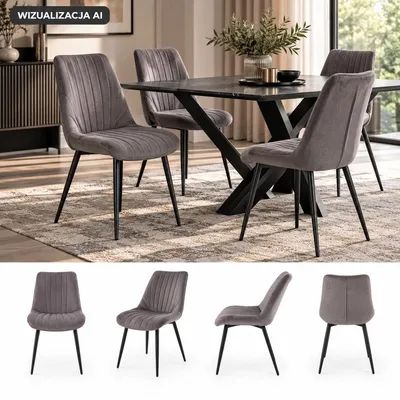 Zdjęcie produktu dla Krzesło K589 w szarym odcieniu