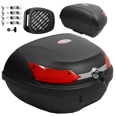 Immagine prodotto di Omgoods - Bauletto da 48 litri - Bagagliaio universale per moto e scooter