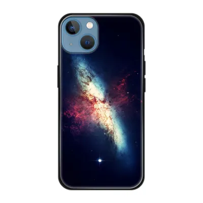 Produktbild von König Design Hülle kompatibel mit Apple iPhone 13 Kunststoff Soft Handyhülle - Handy Case Galaxie