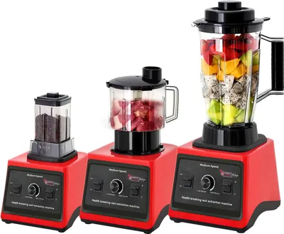 Produktbild von Elektrischer 3-in-1 Mixer - Standmixer und Küchenmaschine - Hochgeschwindigkeits Smoothie Maker - Für Saft, Shakes und Milchshakes - 220V
