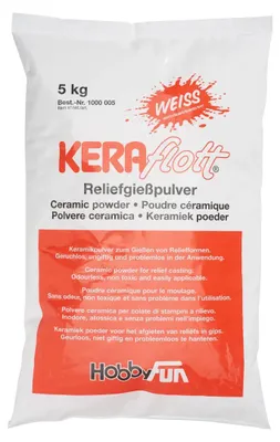 Obrázek produktu pro HobbyFun Keraflott bílá odlévací hmota na bázi sádry 5000g