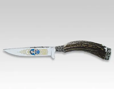Produktbild von Linder Trachtenmesser, Motiv Eichenlaub König-Ludwig, 10 cm