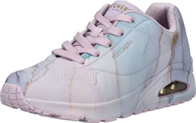 A single Skechers sneaker is shown from a side angle against a white background.