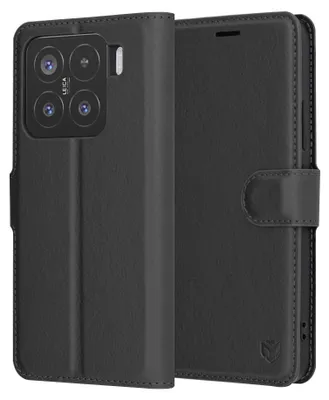 Obrázok produktu pre Techsuit Leather Folio puzdro pre Xiaomi 15 – čierne (Black)