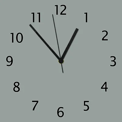 Produktbild von Wallario Design Wanduhr Grau aus Echtglas, Größe 30 x 30 cm