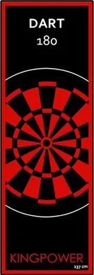 Image de Dart Tapis 237 x 80 cm Tournoi Fléchettes Paillet Kingpower