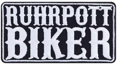 Biker-Patch Ruhrpott, 85 x 45 mm, Aufbügler, Polyester
