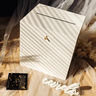 Immagine prodotto di Creative Deco Scatola Bianca Porta Buste in Legno per Matrimonio | 29x25x30 cm | Salvadanaio con Coperchio, Serratura e Chiave | Regalo, Porta Carte