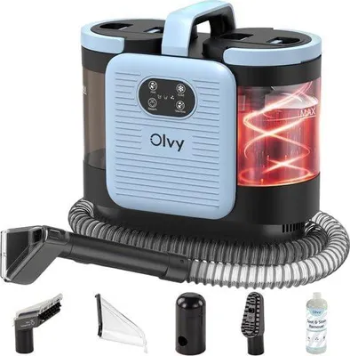 Produktbild von Olvy Teppichreiniger Waschsauger PRO, Nasssauger Polsterreiniger mit Dampf, Sofa Reiniger Gerät, Polster Sauger, Matratzenreiniger, Fleckenreiniger