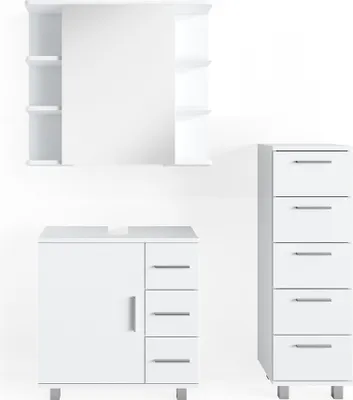 Immagine prodotto di Set mobili bagno Vicco Ilias Bianco 3 parti, Model 31055