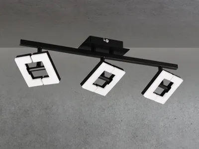 Produktbild von LED Deckenleuchte Spots geteilt schwenkbar Eingangsbereich, Treppenhaus und Flur