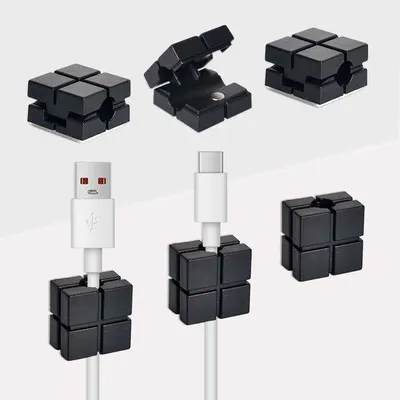 Produktbild von Selfklebende Magnetische Kabelhalter für Kabelmanagement, 15 Stück
