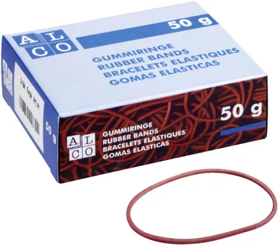 Produktbild von Gummiring Naturkautschuk 100mm sortiert 50g Packung mit 200 Stück