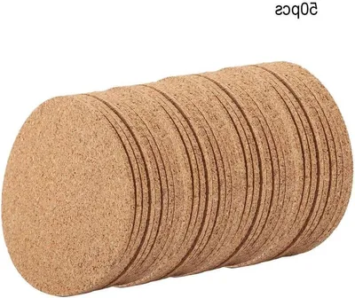Absorbierende Korkuntersetzer für Getränke - Ideal für Tee, Kaffee und Tischaccessoires (50 Stück)