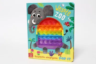 Zdjęcie produktu dla Wesołe zoo Książeczka sensoryczna z POP IT