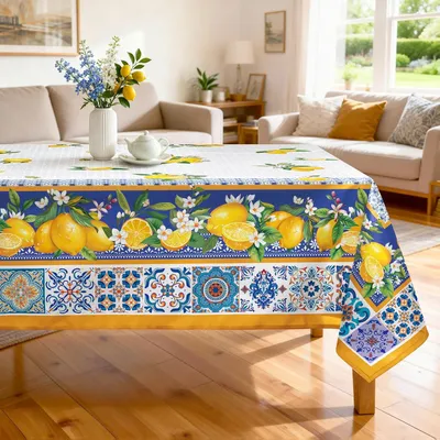 Zdjęcie produktu dla Obrus prostokątny, poliester, 152x213 cm, wodoodporny, do kuchni