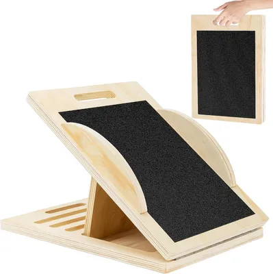 Produktbild von Wadenstrecker 5 verstellbare Winkel, Holz Balancetrainer, für Dehnübungen