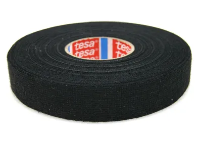 Productafbeelding van Tesa zwarte, doekbedekte isolatietape, 19 mm x 25 meter