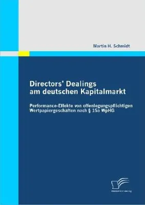 Obrázok produktu pre Directors' Dealings am deutschen Kapitalmarkt