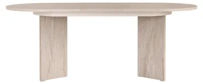 Produktbild von Skye Decor, Erweiterbarer Esstisch, Travertin, 160 x 90 cm (ausziehbar auf 200 cm) | 100% melaminbeschichtete Spanplatte, 25 mm dick | Metallrahmen, modern und stilvoll.