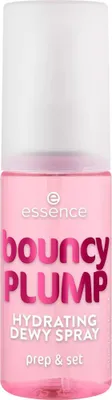 Obrázek produktu pro Essence bouncy PLUMP HYDRATING DEWY SPRAY, Ženy, Hydratující, Zvětšující objem, Osvěžující, Ovocný, Alkohol, Gluten, Olej, Paraben, 50 ml