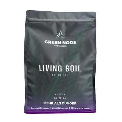 Produktbild von GREEN NODE Living Soil Substratzusatz für 60L Erde – NPK Dünger mit Mikroorganismen & Pilzsporen
