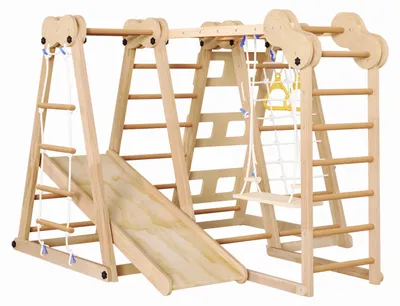 Obrázok produktu pre Multifunkčný lezecký prvok – ihriská – lezecká zostava – Montessori preliezačka – drevená preliezačka
