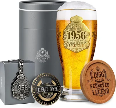 Produktbild von Bierglas 70 Jahre, 1956, für Geburtstag