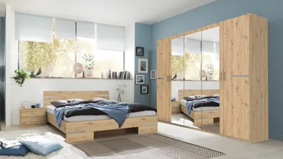 Produktbild von Komplettschlafzimmer >Anna< in ARTISAN EICHE NACHBILDUNG - 509x208x210cm (BxHxT)